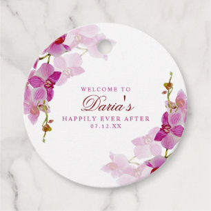 Tropische Orchidee Bedankjes Labels
