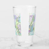 tropische orchidee- en palmbladeren glas (Links)