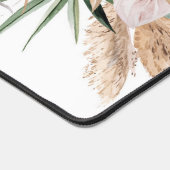 Tropische Orchidee met Monstera Custom Quote Bureaumat (Hoek)