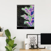 'Tropische Orchidee' Schilderij op een Poster (Thuiskantoor)