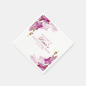 Tropische Orchidee Servet (Hoek)