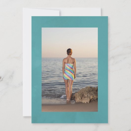 Tropische orchideeën Geometrische viering van het Kaart (Achterkant)