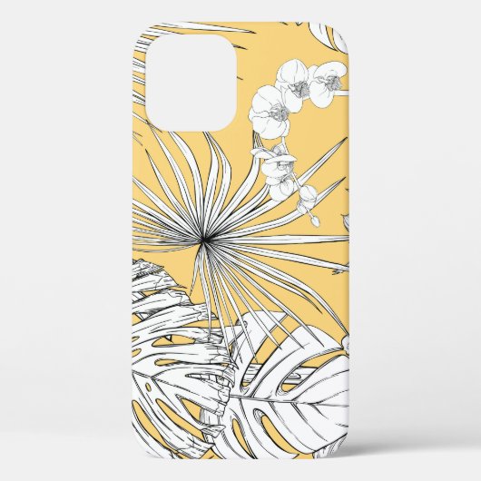 Tropische orchideeën: graveren  patroon Case-Mate iPhone case (Achterkant)