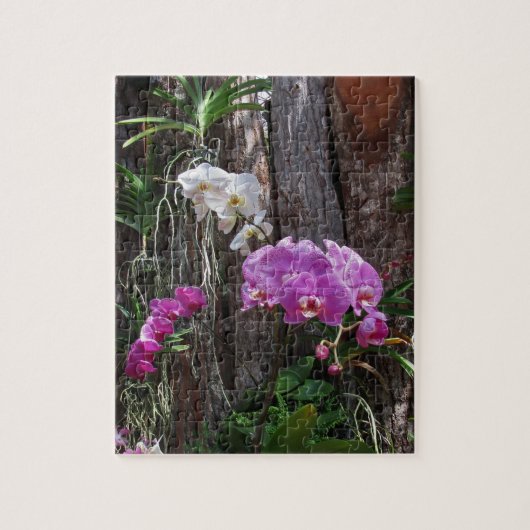 Tropische orchideeën legpuzzel (Verticaal)