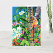 Tropische orchideeën van Hawaii-kaart Kaart (Voorkant)