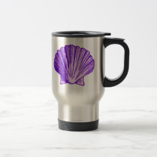 Tropische Paars Zee Shell Mok