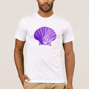 Tropische Paarse mononlight Shell T-shirt
