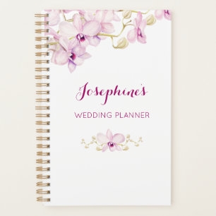 Tropische Paarse Orchidee Floral gepersonaliseerd Planner