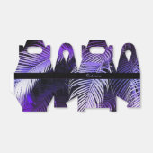 Tropische Paarse palmlederen kogelvrije doos Bedankdoosjes (Uitgevouwen)