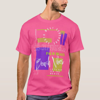 Tropische Palm Beach Vibes T-shirt