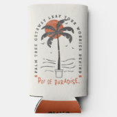 Tropische Palm Beach Vibes Zomer Zon Retro (Achterkant)