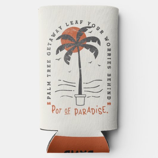 Tropische Palm Beach Vibes Zomer Zon Retro (Achterkant)