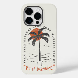 Tropische Palm Beach Vibes Zomer Zon Retro Case-Mate iPhone 14 Pro Hoesje