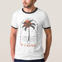 Tropische Palm Beach Vibes Zomer Zon Retro