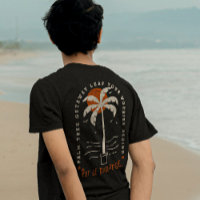 Tropische Palm Beach Vibes Zomer Zon Retro