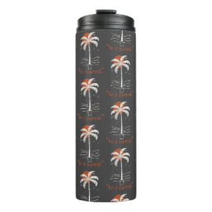 Tropische Palm Beach Vibes Zomer Zon Retro Thermosbeker