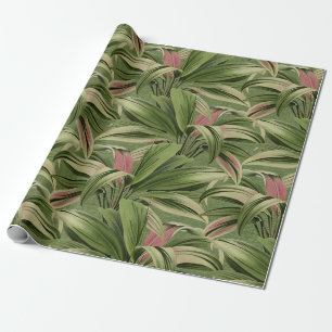 tropische palm Botanische Waterverf Groen Cadeaupapier