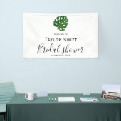 Tropische Palm Bruiloft Feest Banner (Beurs)