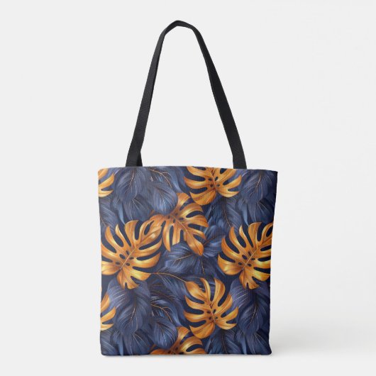 Tropische palm Canvas tas (Achterkant)