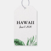 Tropische Palm Greenery Welkome Labels Cadeaulabel (Achterkant)