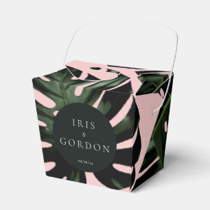 Tropische Palm Leaf Bruiloft Aangepast Bedankdoosjes