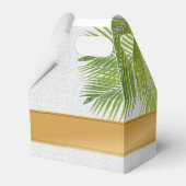 Tropische Palm Leaf Gable Favor Box Bedankdoosjes (Voorkant Zijde)