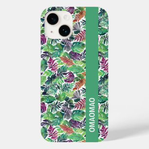 Tropische Palm Leaf Patroon iPhone Case
