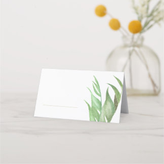Tropische Palm Leaf Place Kaarten