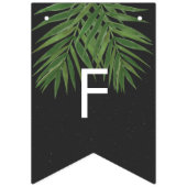 Tropische palm nachtelijke hemel Voor altijd begin Vlaggetjes (Eerste vlag)