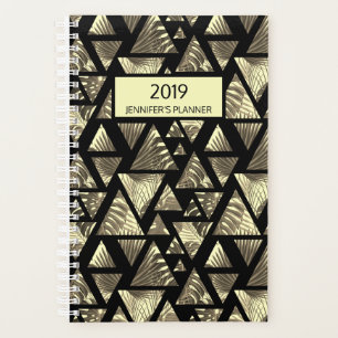 Tropische Palm Paradise Zwart Taupe 2019 Planner