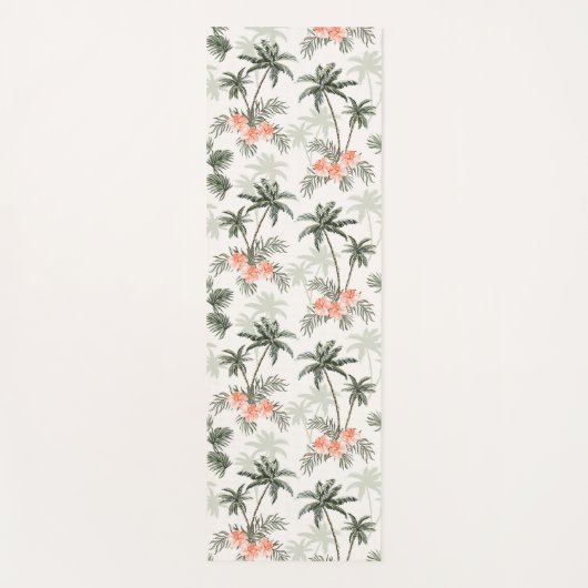 Tropische Palm Print Yoga Mat (Voorkant)