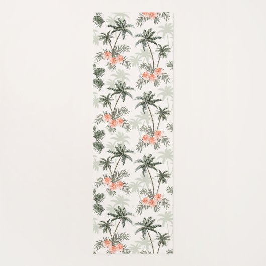 Tropische Palm Print Yoga Mat (Achterkant)