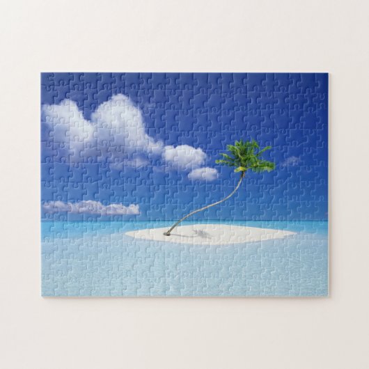 Tropische palm Puzzle Legpuzzel (Horizontaal)