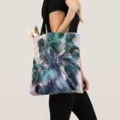 Tropische Palm Tree Art vakantie Canvas tas (Dichtbij)