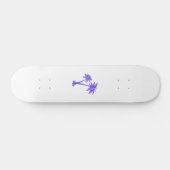 Tropische palm Trees Black Silhouette Skateboard (Horizontaal)