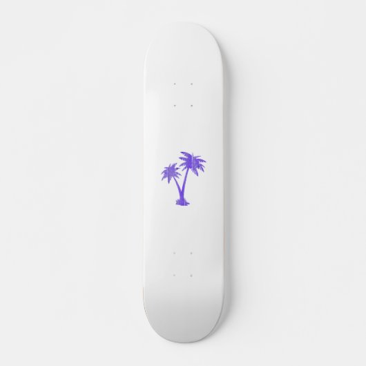 Tropische palm Trees Black Silhouette Skateboard (Voorkant)