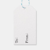 Tropische Palm Tres en Sunset Theme Cadeaulabel (Achterkant)