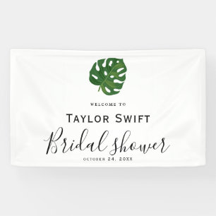 Tropische Palm Trouwfeest Banner