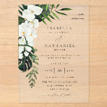 Tropische Palm & Witte Bloemen Bruiloft 2 V2