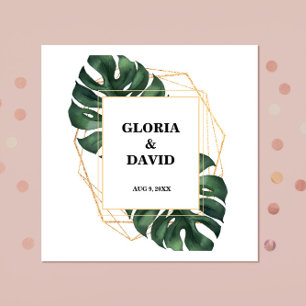 Tropische Palmblad Bruiloft Servetten