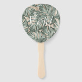 Tropische palmblad Frond Hand Fan Handwaaier (Voorkant)