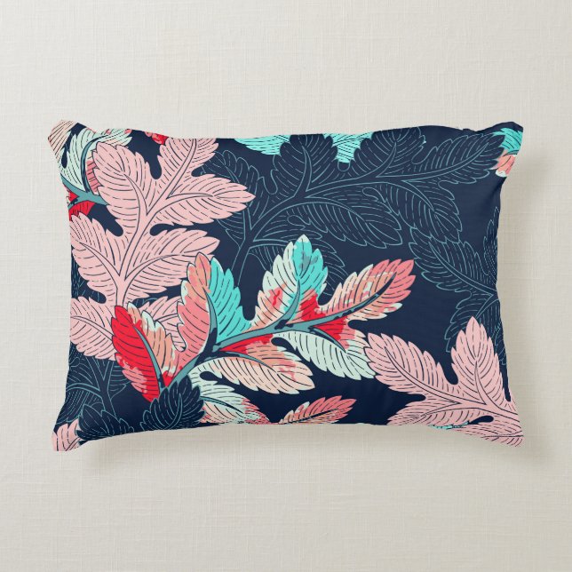 Tropische palmbladeren:  accent kussen (Voorkant)