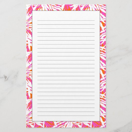 Tropische palmbladeren briefpapier (Voorkant)