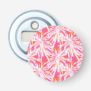 Tropische palmbladeren button flesopener