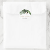 Tropische palmbladeren Envelope Seal Sticker (Tas)