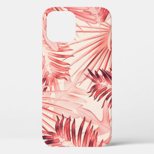 Tropische palmbladeren, Hawaïaans stijlvol patroon iPhone 12 Hoesje