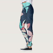 Tropische palmbladeren:  leggings (Links)