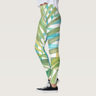 Tropische palmbladeren leggings