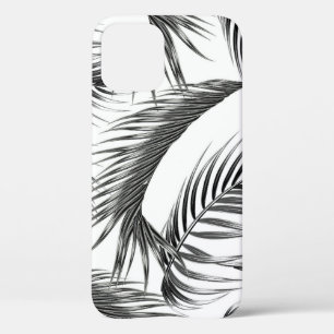 Tropische palmbladeren, naadloos oerwoud. iPhone 12 hoesje