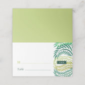 Tropische palmbladeren, strand bruiloft (Buitenkant ongevouwen)